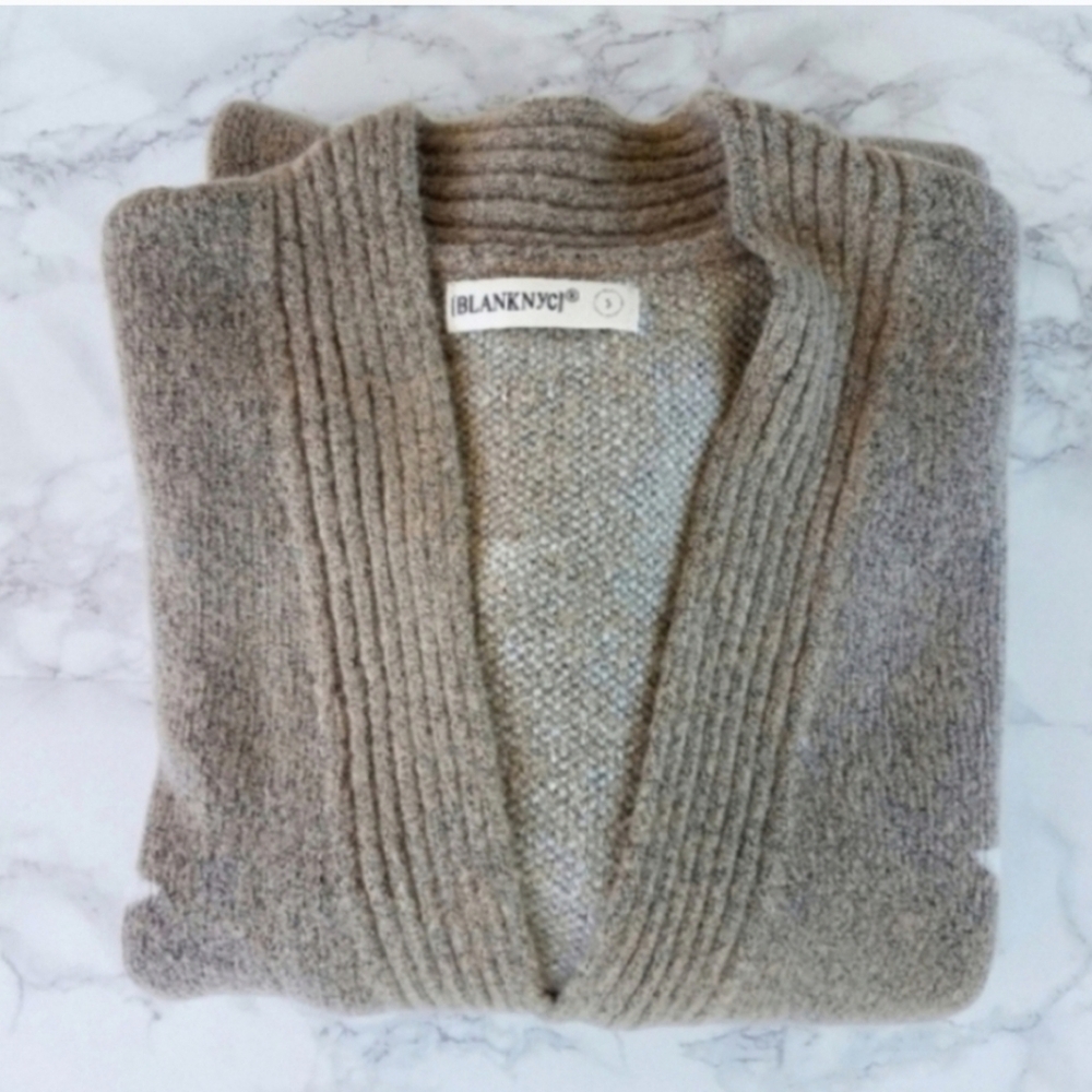 Blank NYC Stars Open Front Cardigan Size Small - Picture 7 of 8